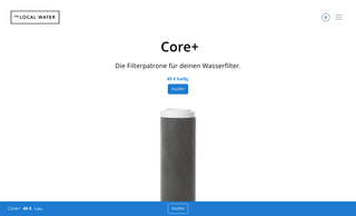 Screenshot of The Local Water - Website