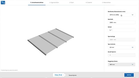TUJ: Roof Configurator