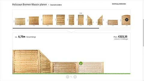 mein-gartenversand.de: Fence Configurator