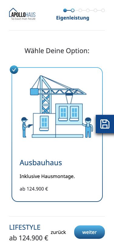 Prefabricated house configurator: Screenshot 5