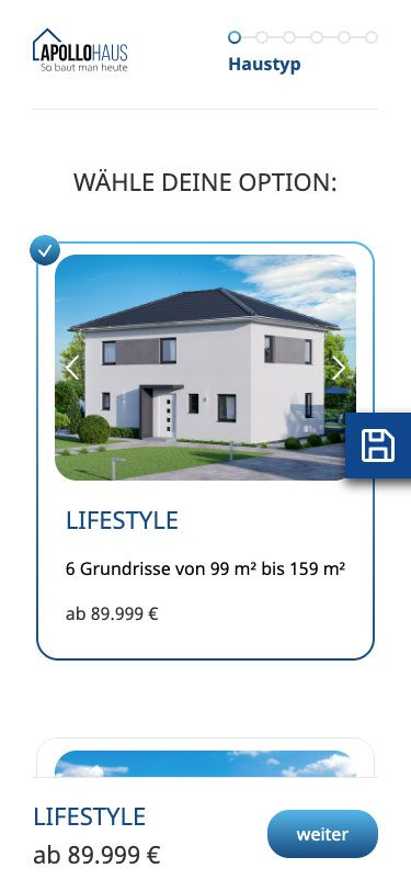 Prefabricated house configurator: Screenshot 7