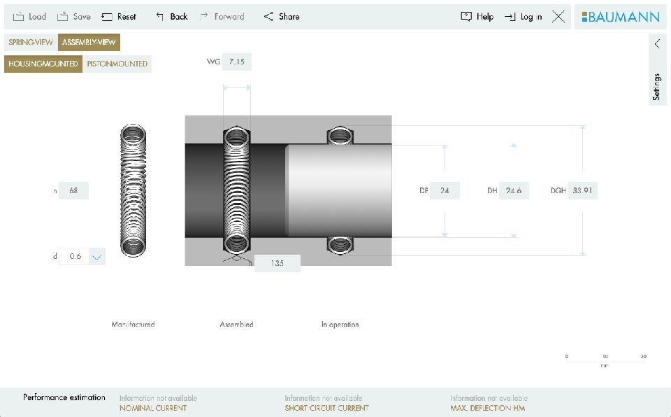 Feder-Konfigurator: Screenshot 3