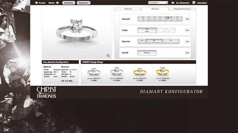 Diamantkonfigurator: Screenshot 1