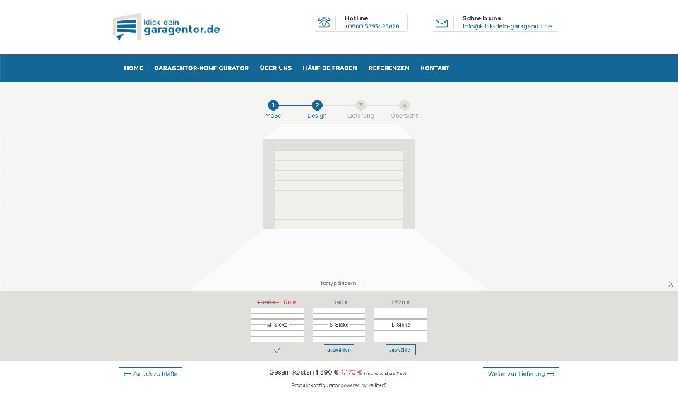 Garage Door Configurator: Screenshot 2