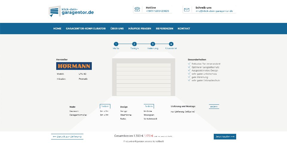 Garage Door Configurator: Screenshot 3