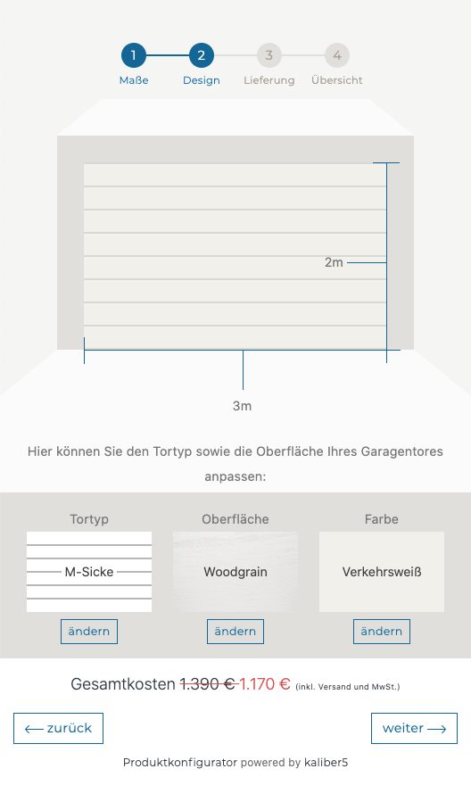 Garage Door Configurator: Screenshot 5