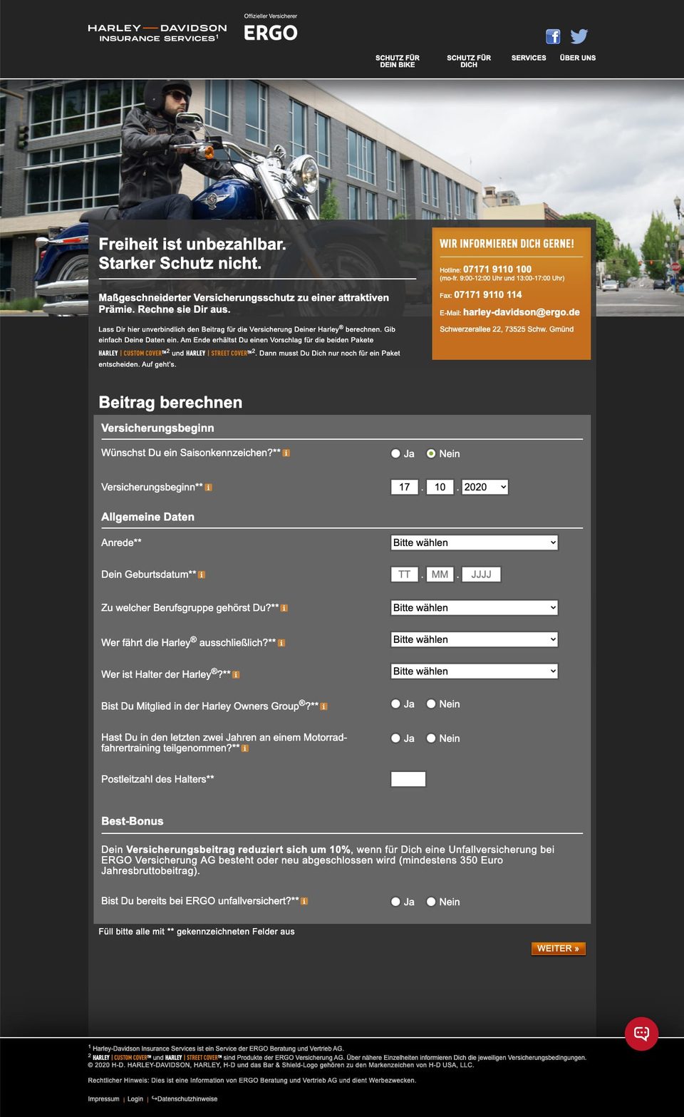 Angebotsrechner: Screenshot 4
